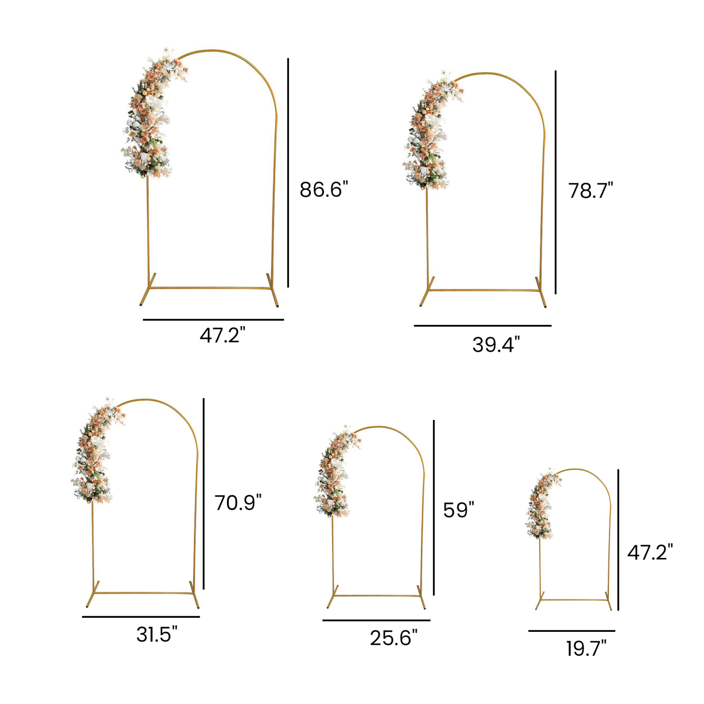 Wedding Arch Iron Frame Decoration