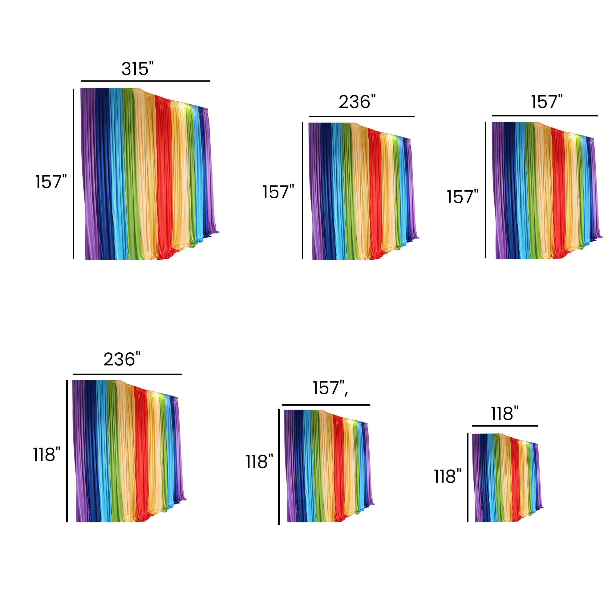 Colorful Rainbow Backdrop for Kids' Events