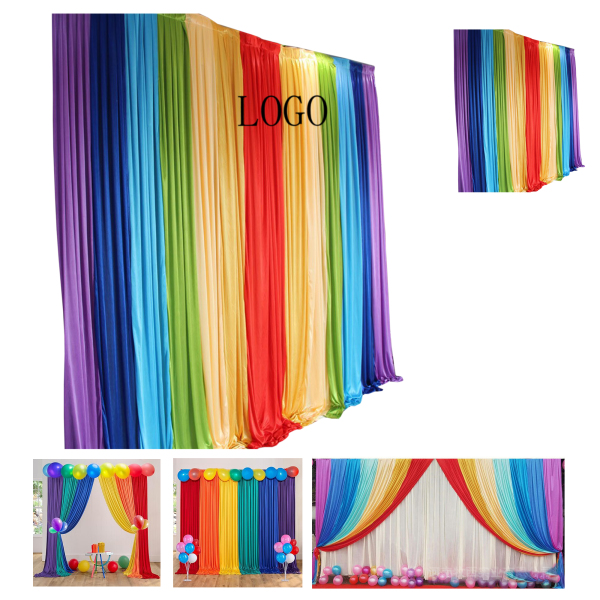 Colorful Rainbow Backdrop for Kids' Events