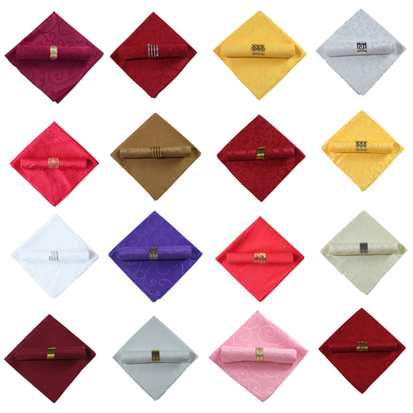 Luxury Polyester Jacquard Napkin for Dining & Events 18.9" x 18.9" 