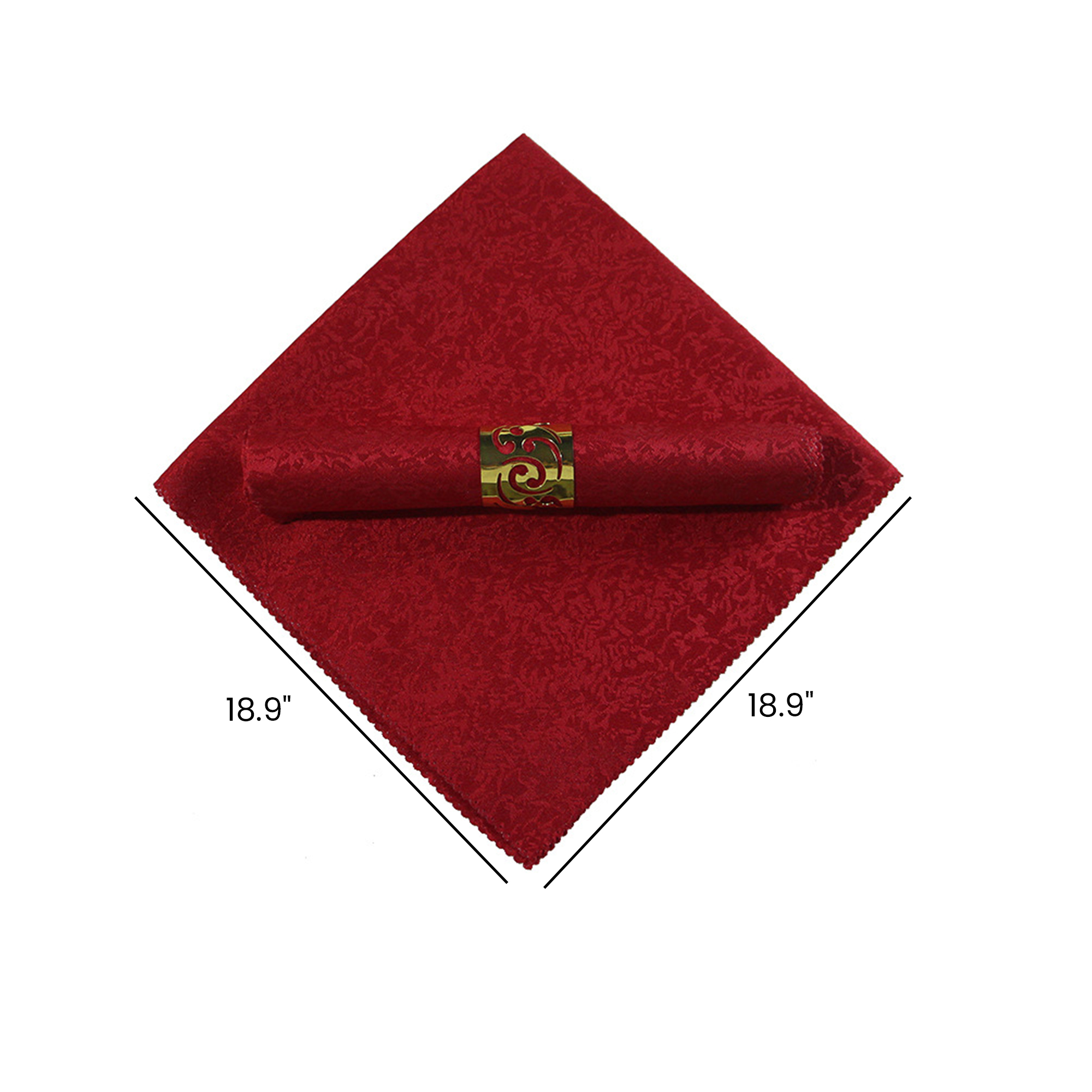 Luxury Polyester Jacquard Napkin for Dining & Events 18.9" x 18.9" 