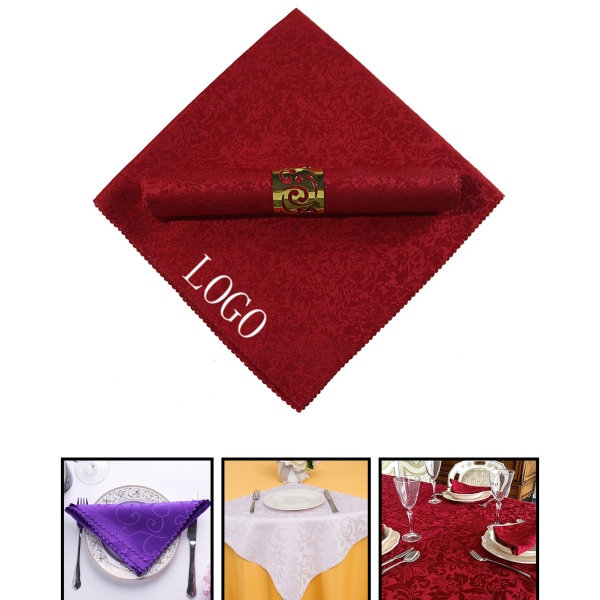 Luxury Polyester Jacquard Napkin for Dining & Events 18.9" x 18.9" 