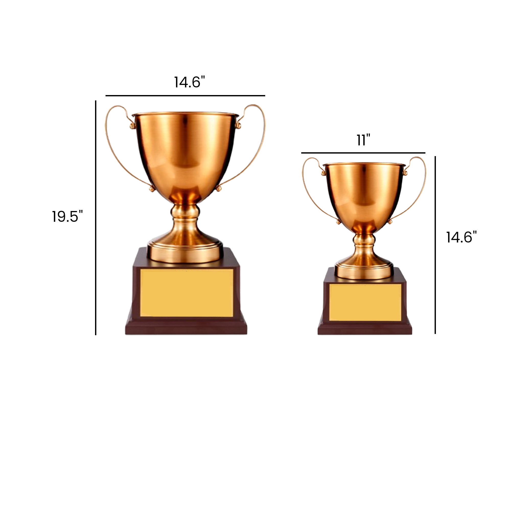 Large Premium Metal Awards for Employee Recognition and Sports Competitions 