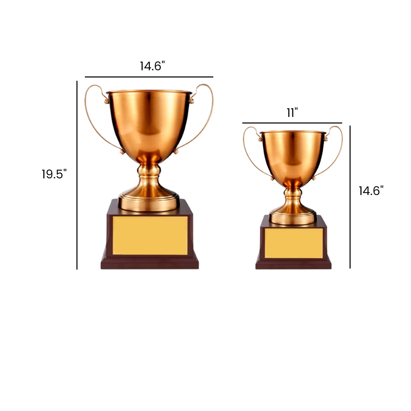 Large Premium Metal Awards for Employee Recognition and Sports Competitions 