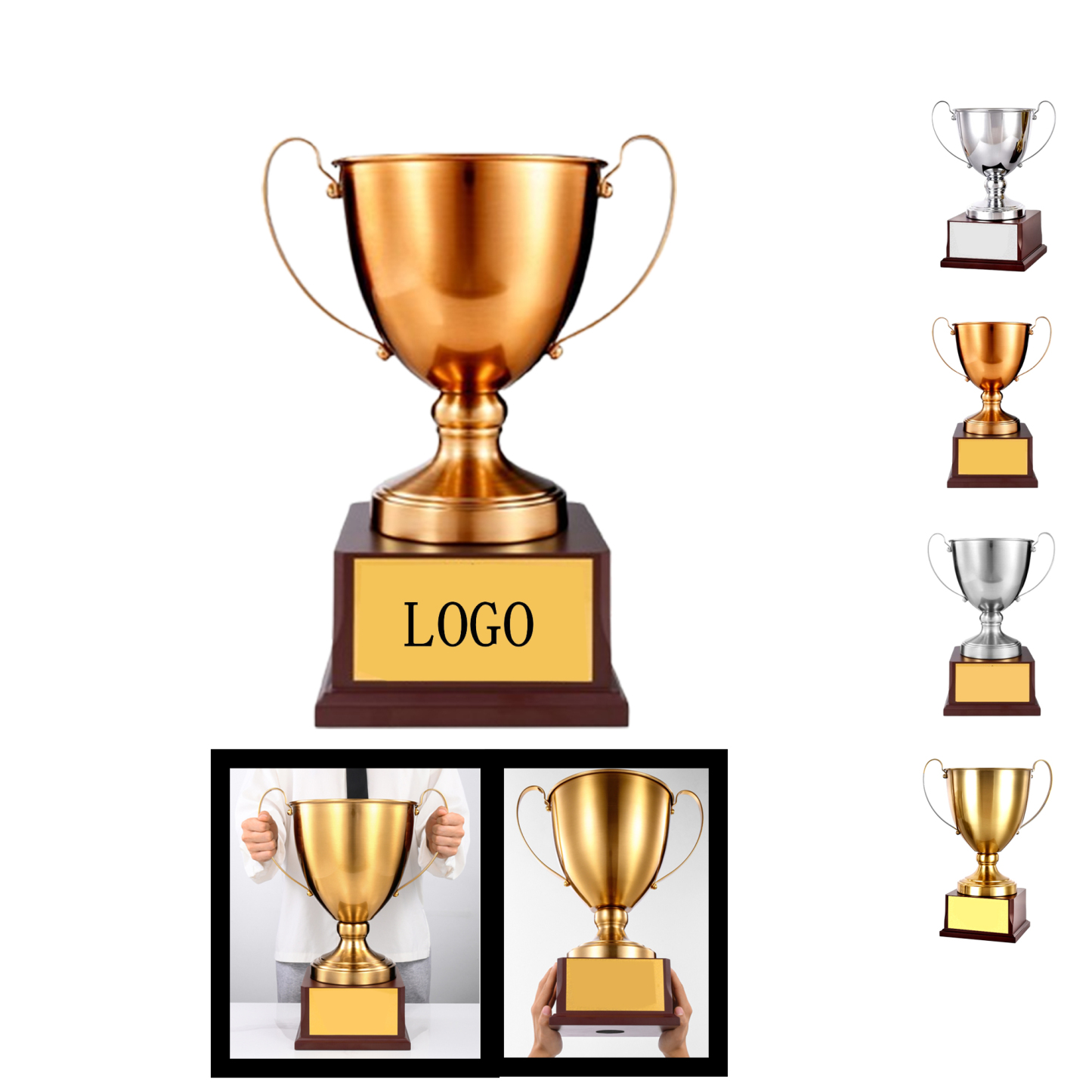 Large Premium Metal Awards for Employee Recognition and Sports Competitions 