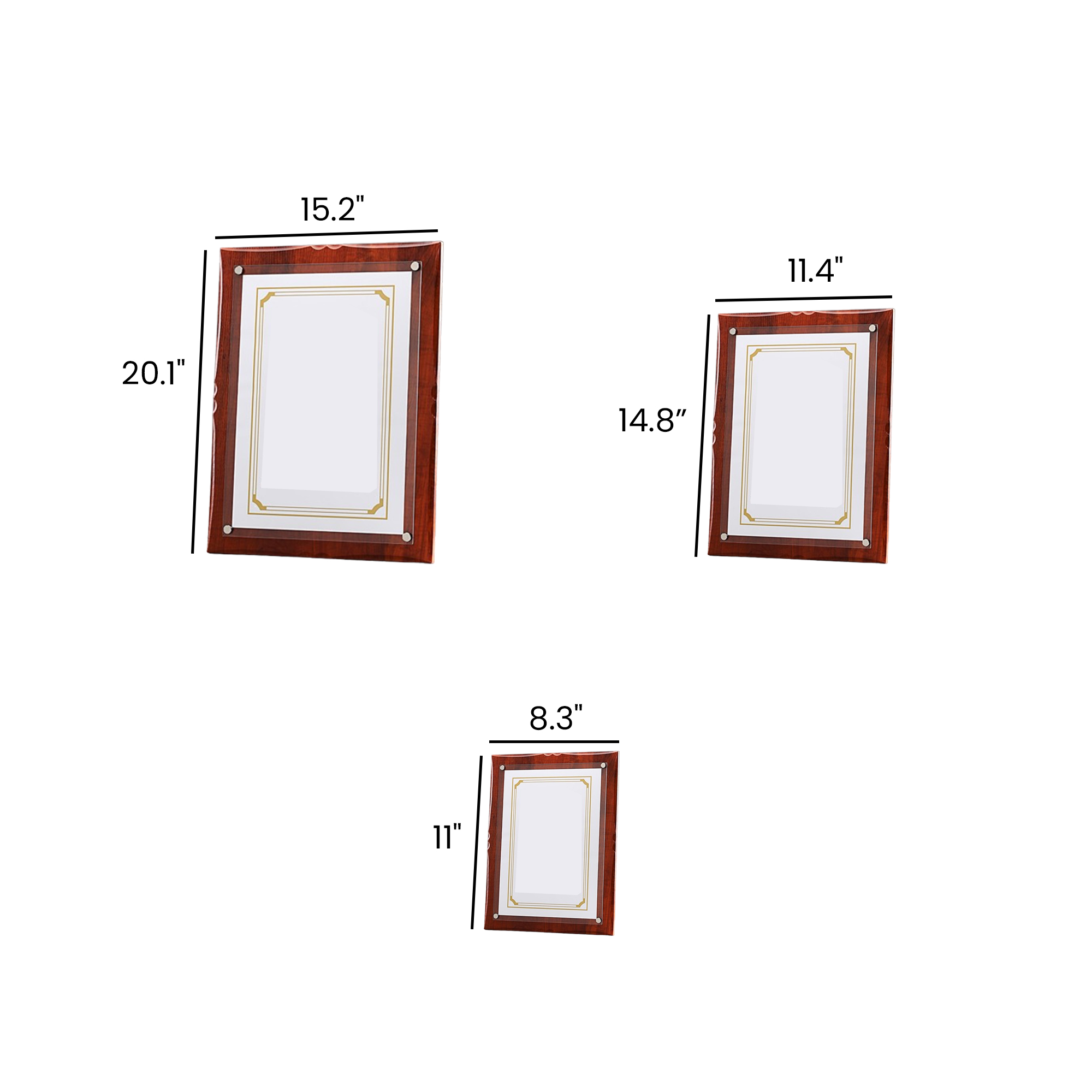 Wooden Award and Honor Plaques - Wholesale Acrylic Crystal Trophies and Medals 