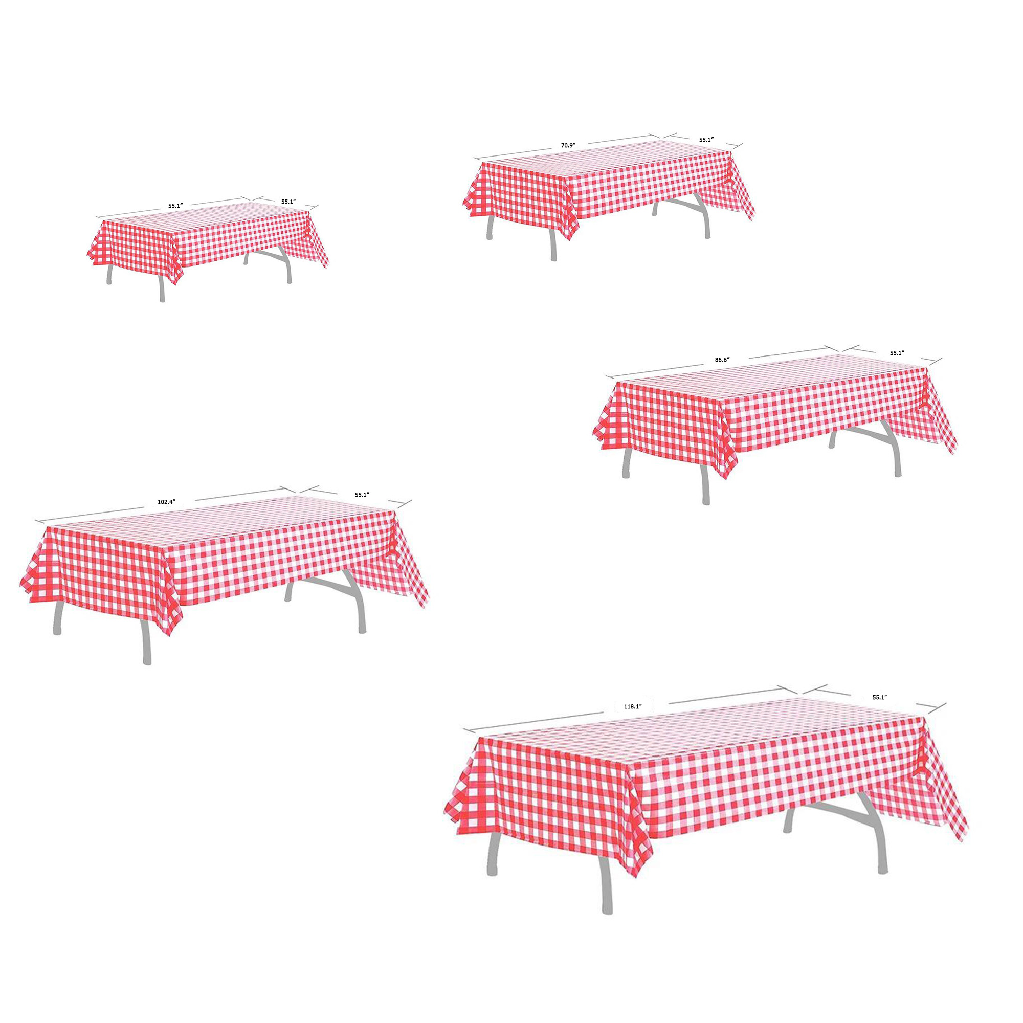 Plaid Spillproof & Scratch Resistant Tablecloth 