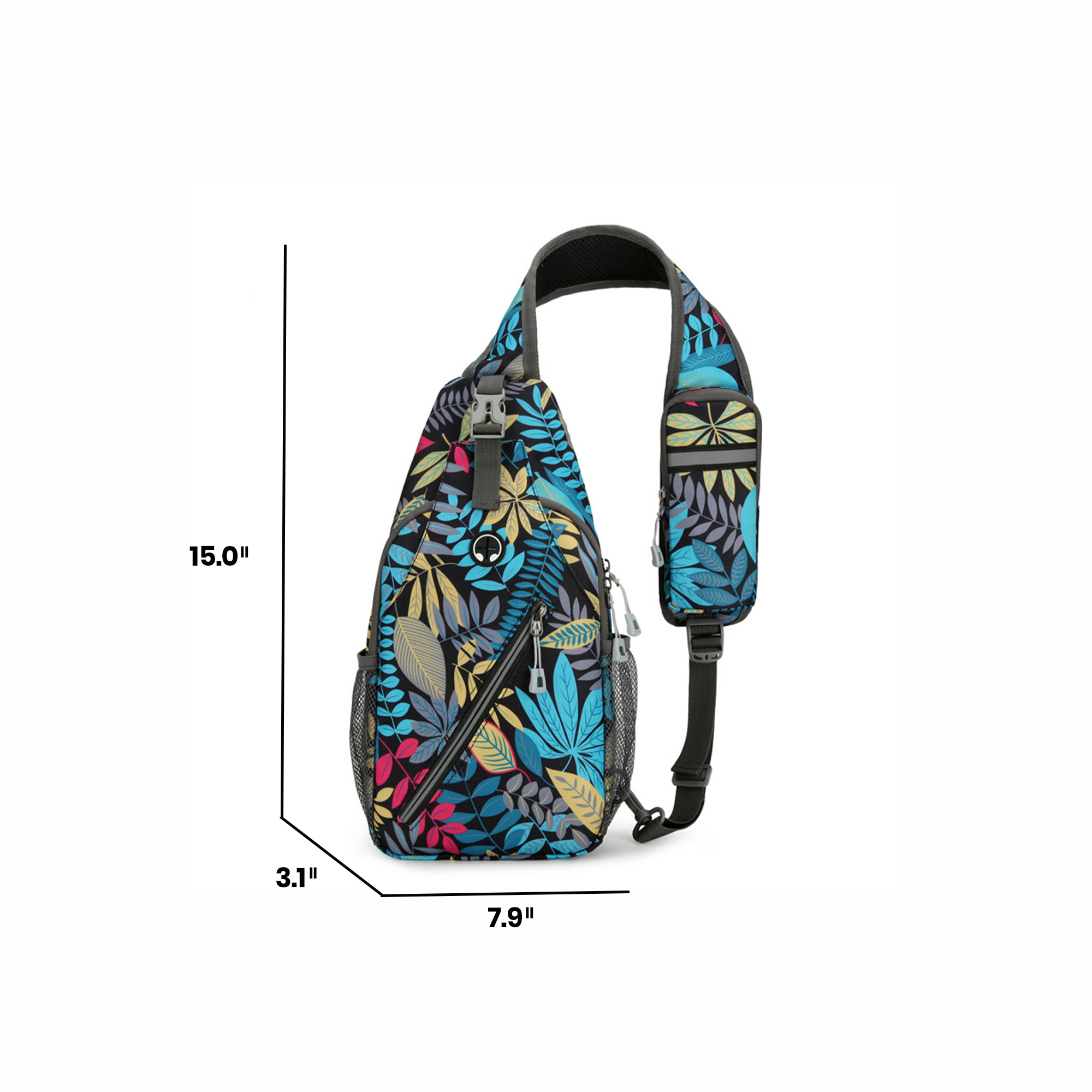 Water-Resistant Sling Backpack.