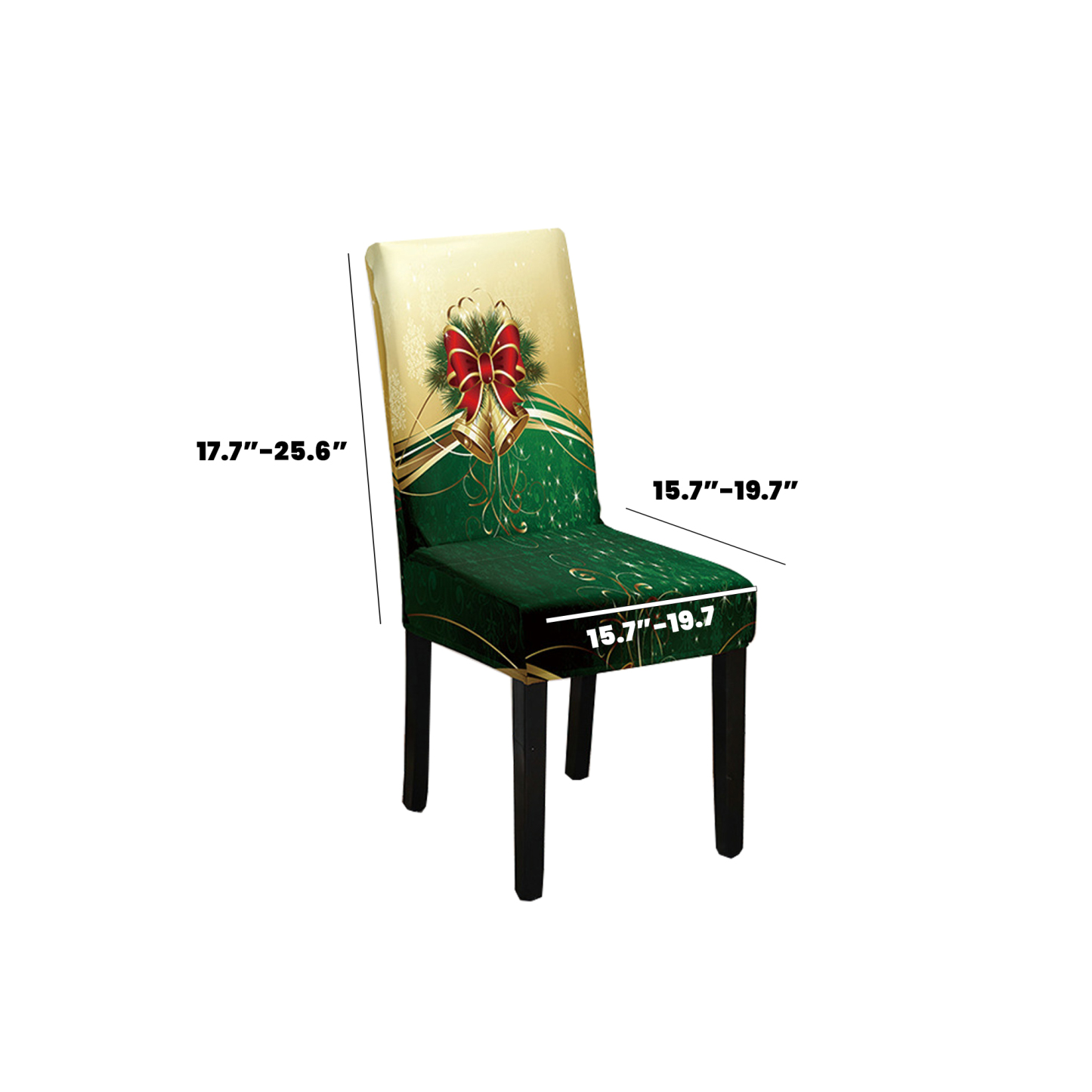 Vibrant digital print Christmas chair covers 
