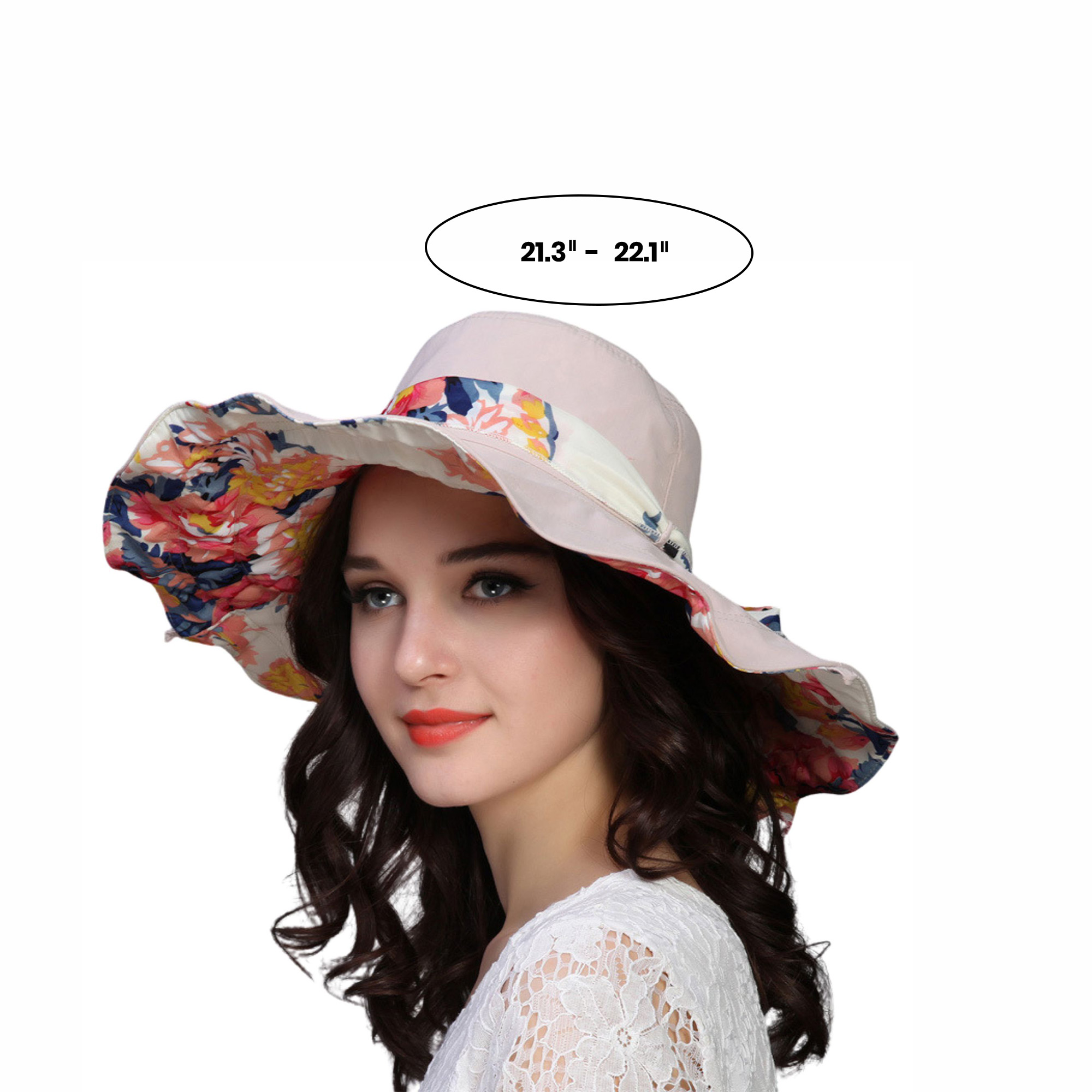 Women's Large Brim Foldable Sun Hat