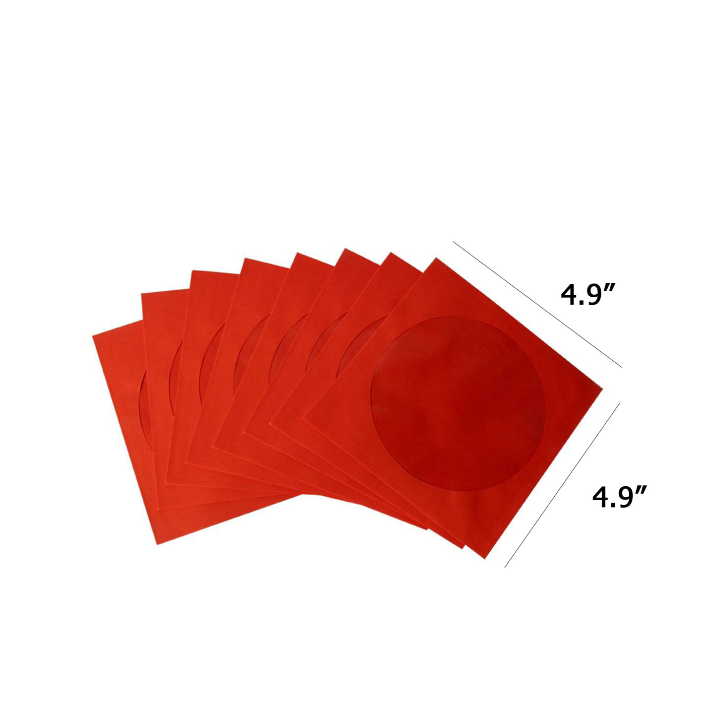 Standard CD/DVD Paper Sleeve with Clear Window - 4.9"