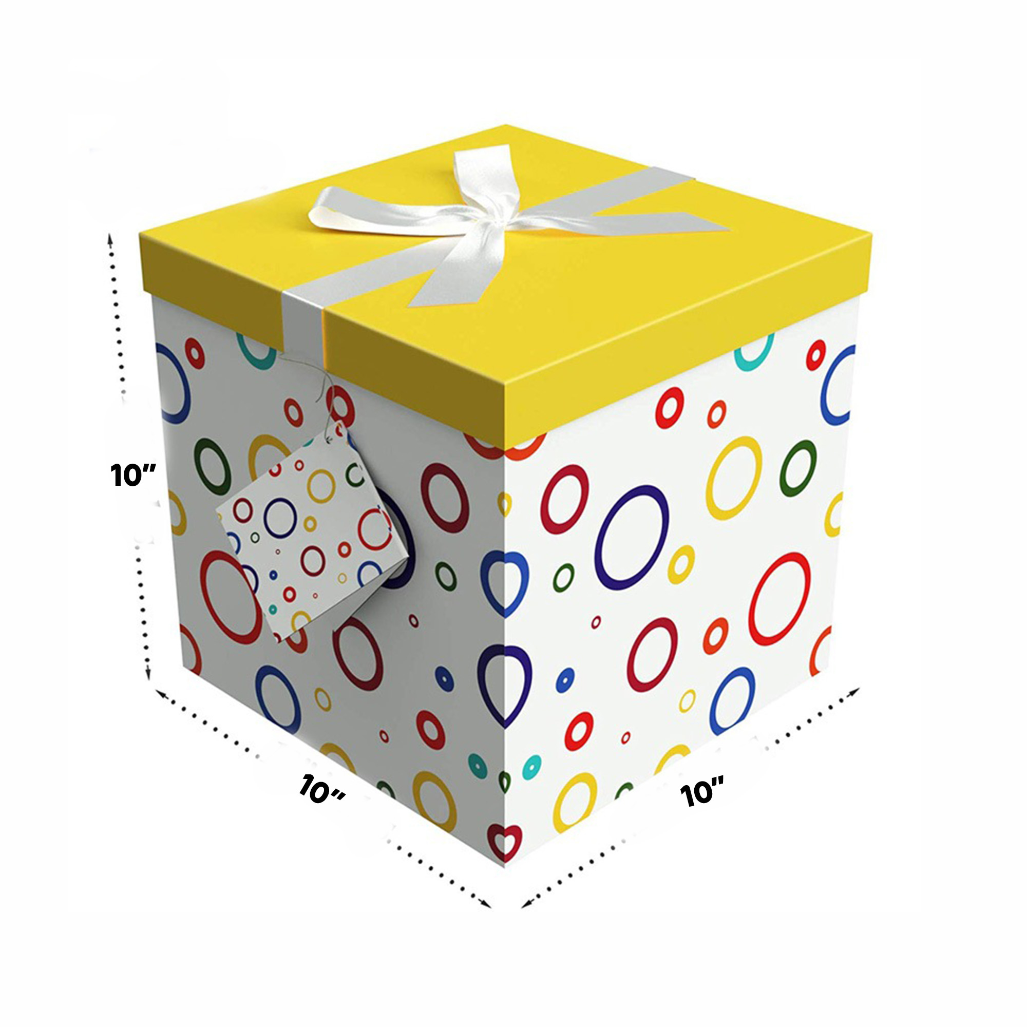 Ribbon-Wrapped Gift Box.