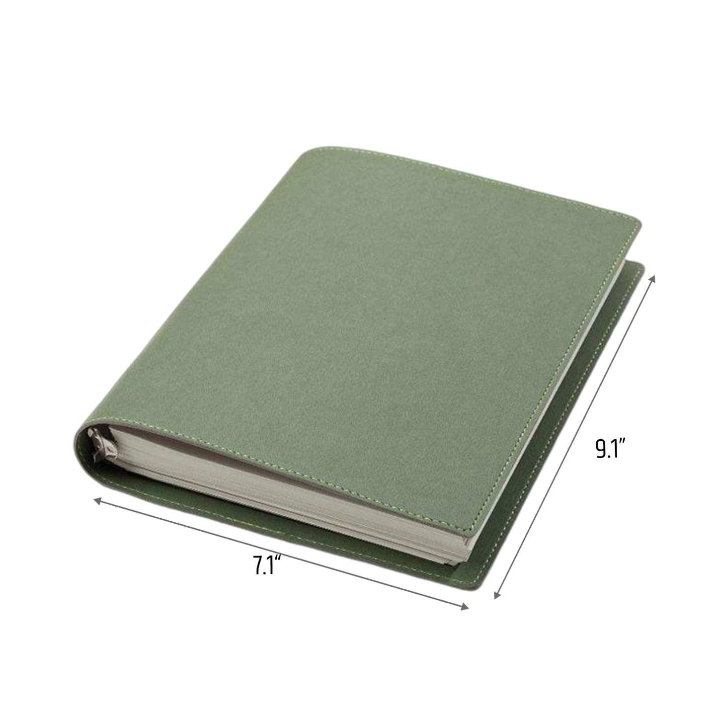 Super thick soft leather loose-leaf notebook 9.1" x 7.1"