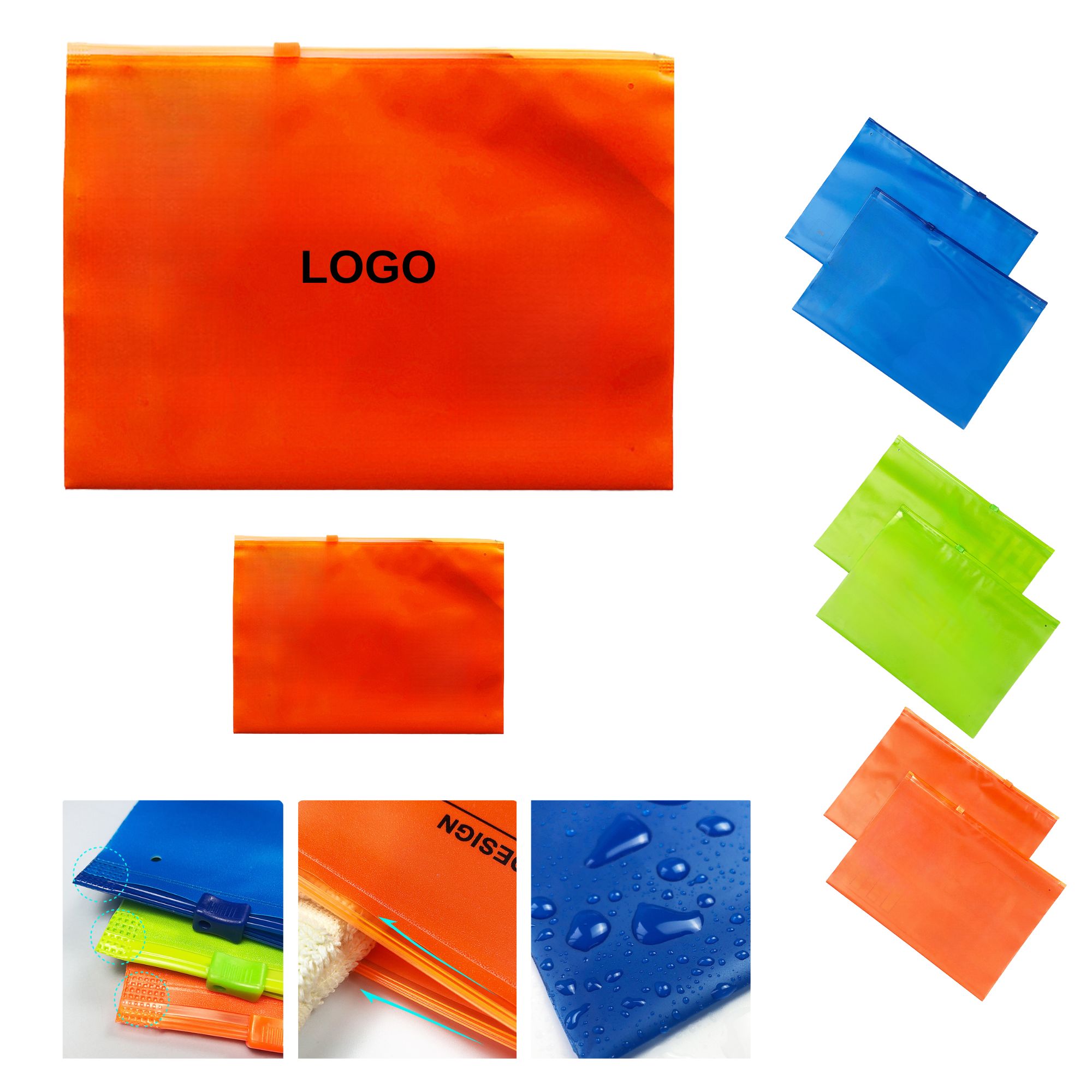 Reinforced CPE Clothing Zipper Storage Bag