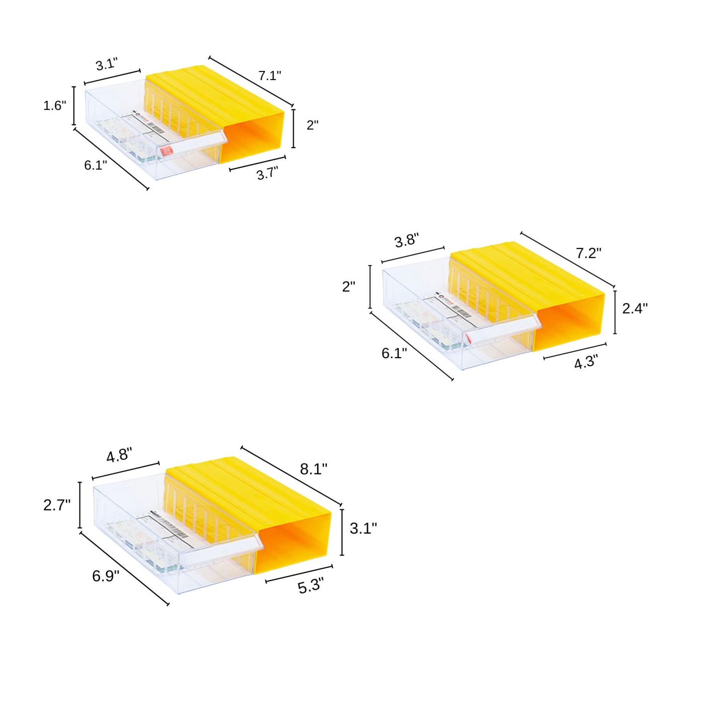 Multi-Compartment Plastic Parts Organizer