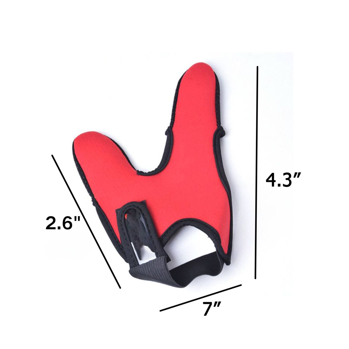 Two Finger Fishing Gloves (Size: 2.6x 4.3x 7 inches)