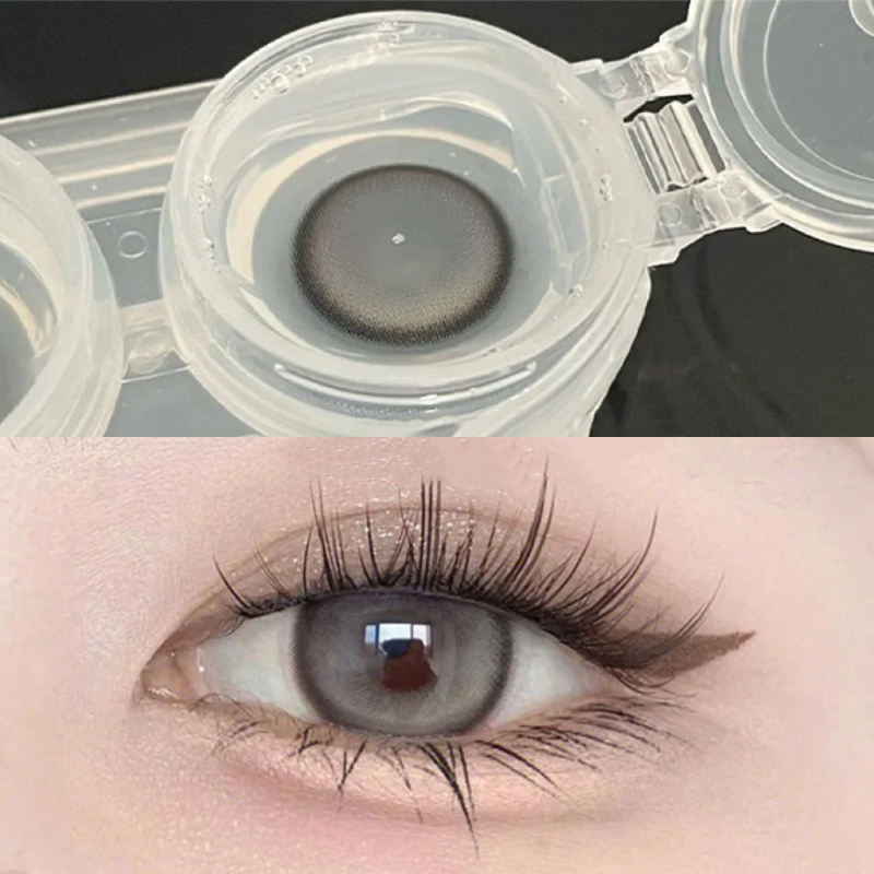 Cream Gray Contact Lenses(6 months wear)