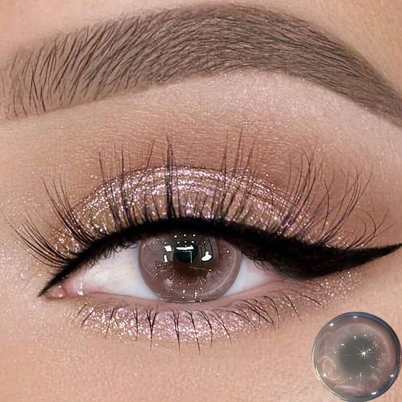 New Pink Brown Contact Lenses | Daily, 2 pcs