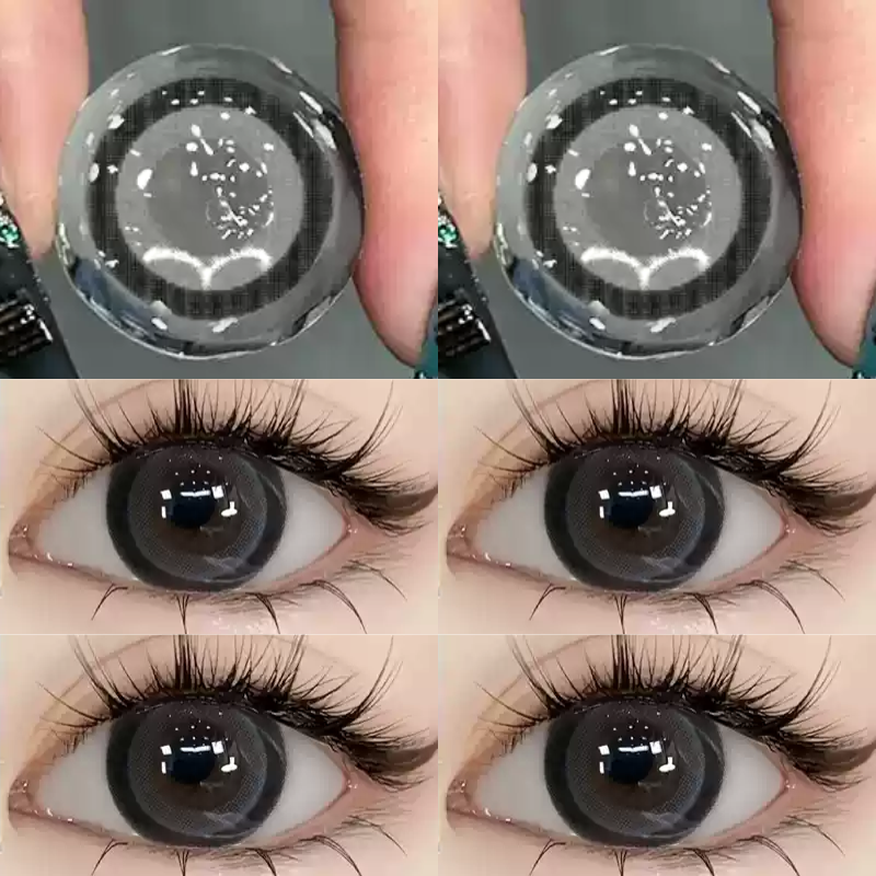 Cold Mist Tea Black Contact Lenses(6 months wear)
