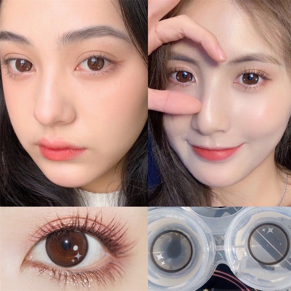 Star Brown Contact Lenses | Yearly
