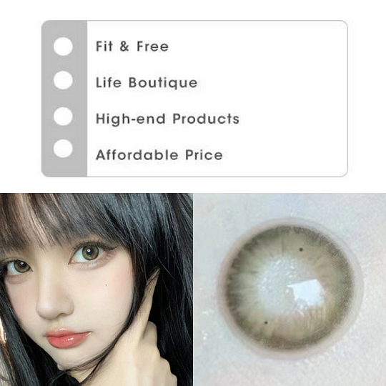 Lead Gray Contact Lenses(12 months wear)