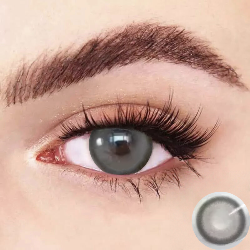 Beige Gray Contact Lenses | Yearly