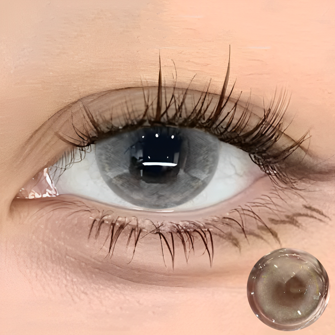Ice Silver Gray Contact Lenses(12 months wear)
