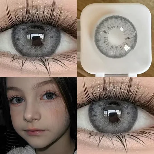 Black Spot Iris Gray Contact Lenses(12 months wear)