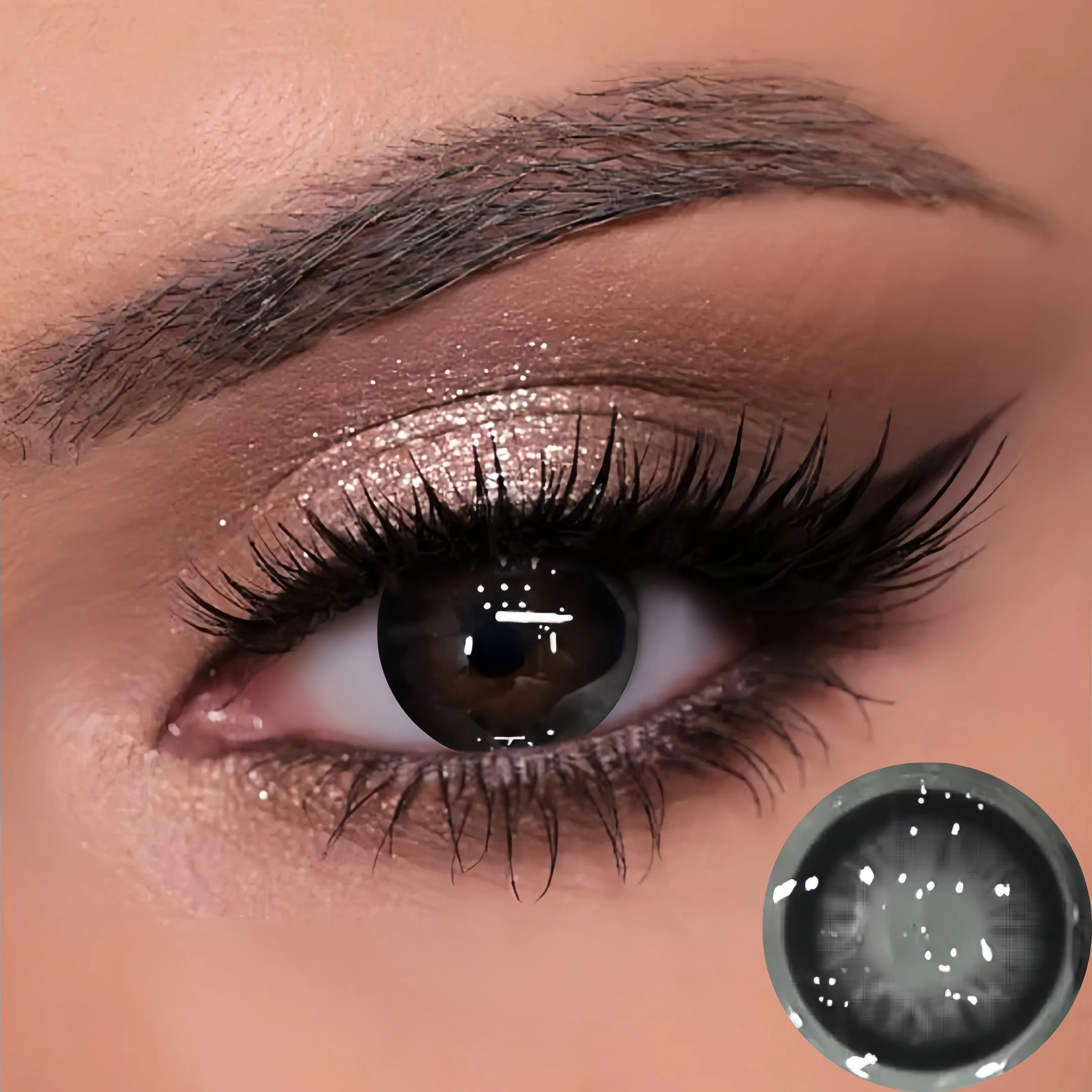5 Pairs Milk Bubble Black Contact Lenses | Daily, 2 pcs
