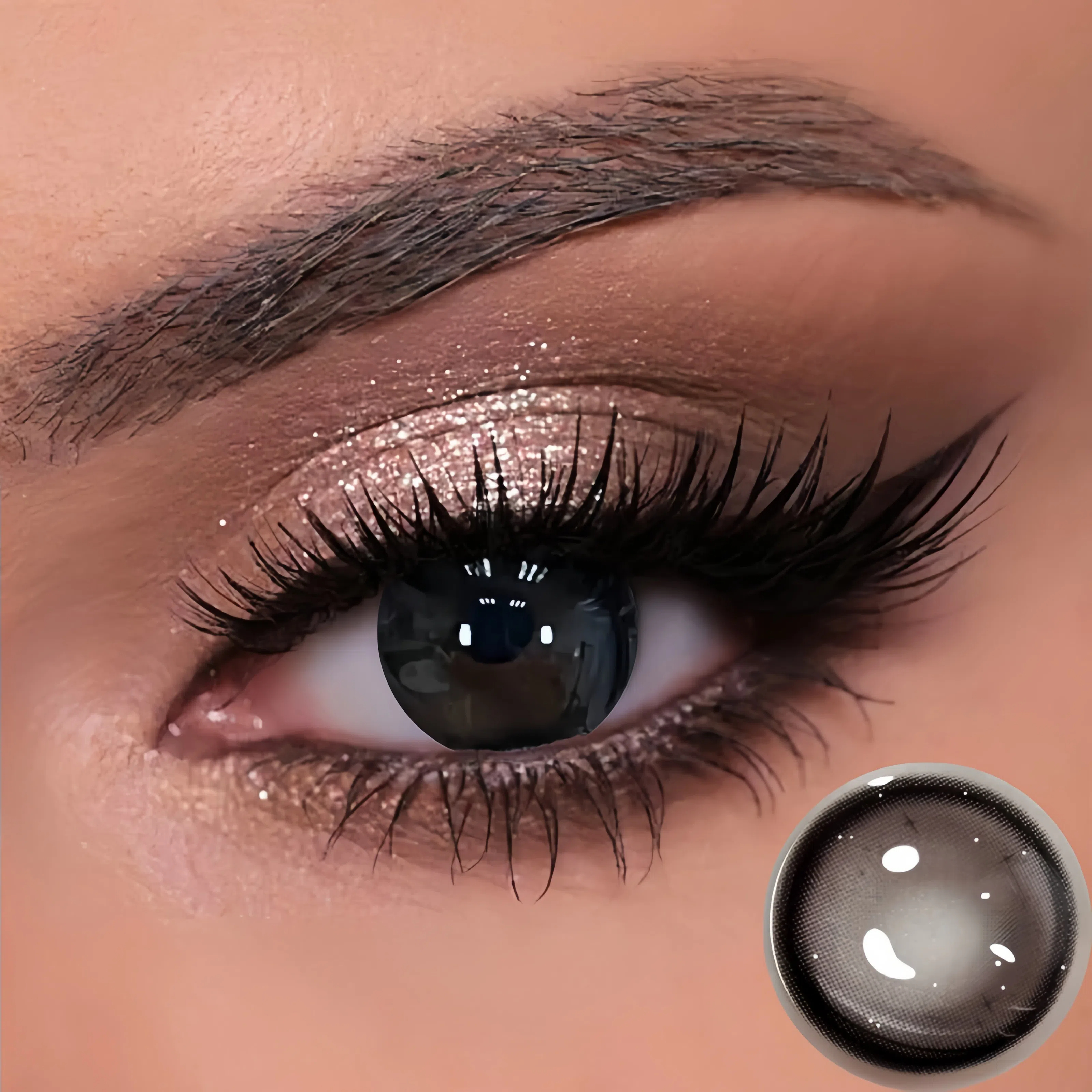 5 Pairs Dirty Peach Black Contact Lense | Daily, 2 pcss| Daily, 2 pcs