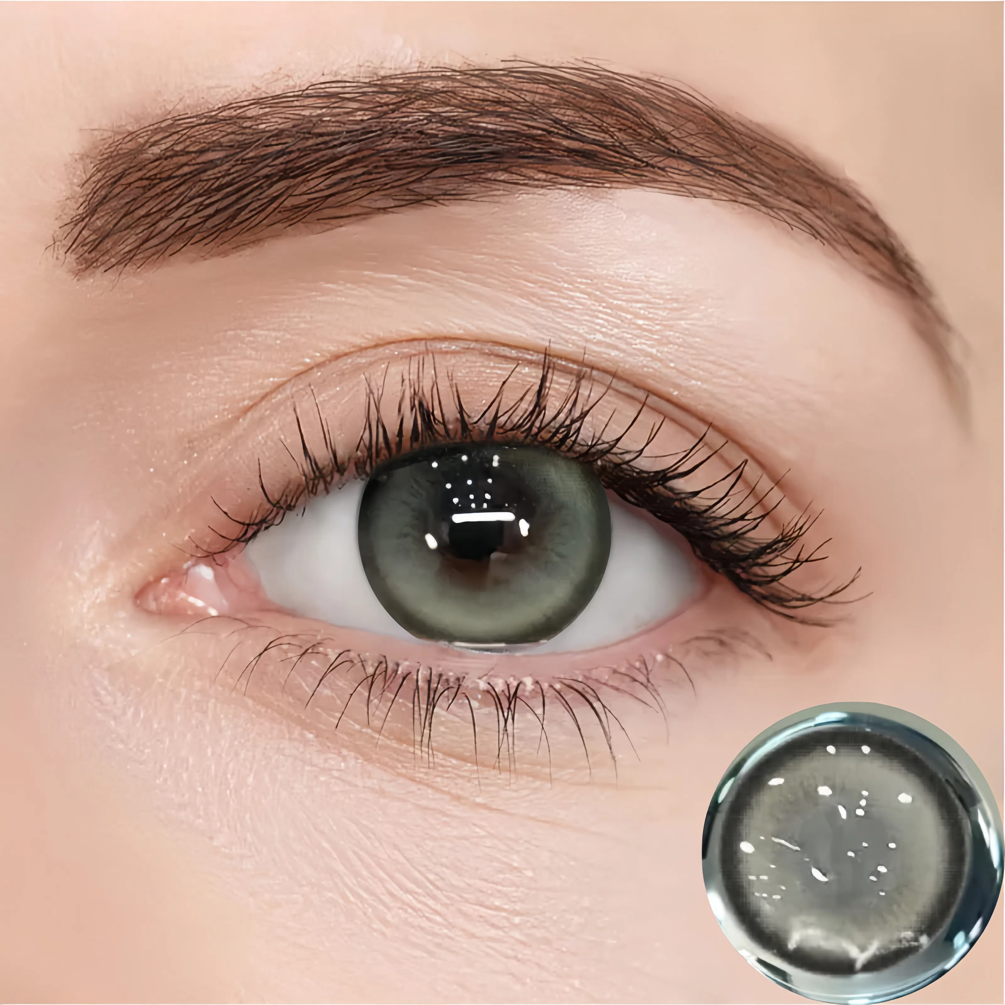 Deep Water Brown Green 14.5mm Contact Lenses(1 month wear)