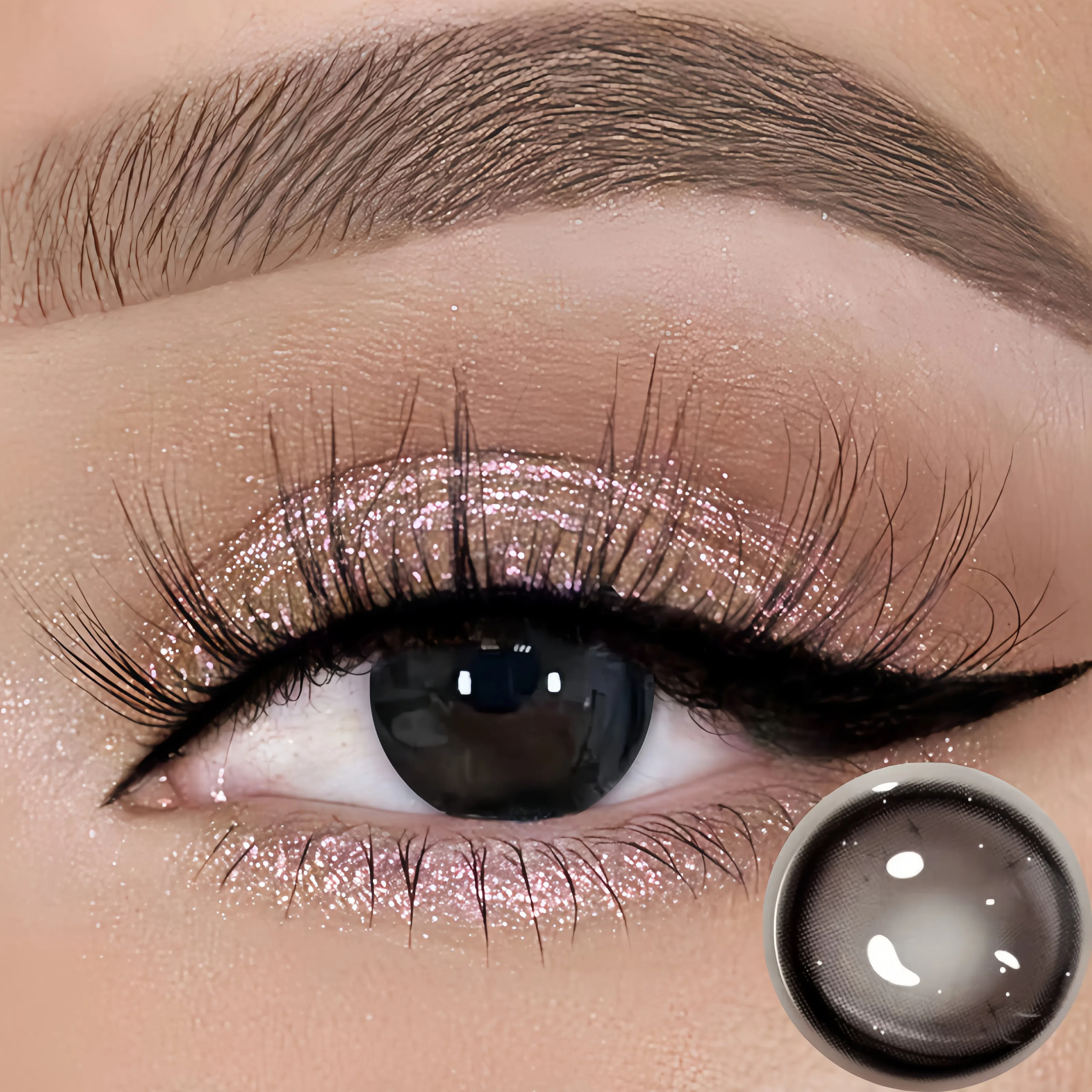 5 Pairs Dirty Peach Black Contact Lense | Daily, 2 pcss| Daily, 2 pcs