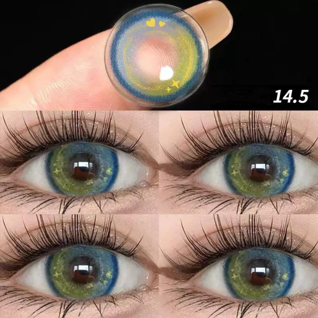 Cosmic Blue Green Contact Lenses(6 months wear)