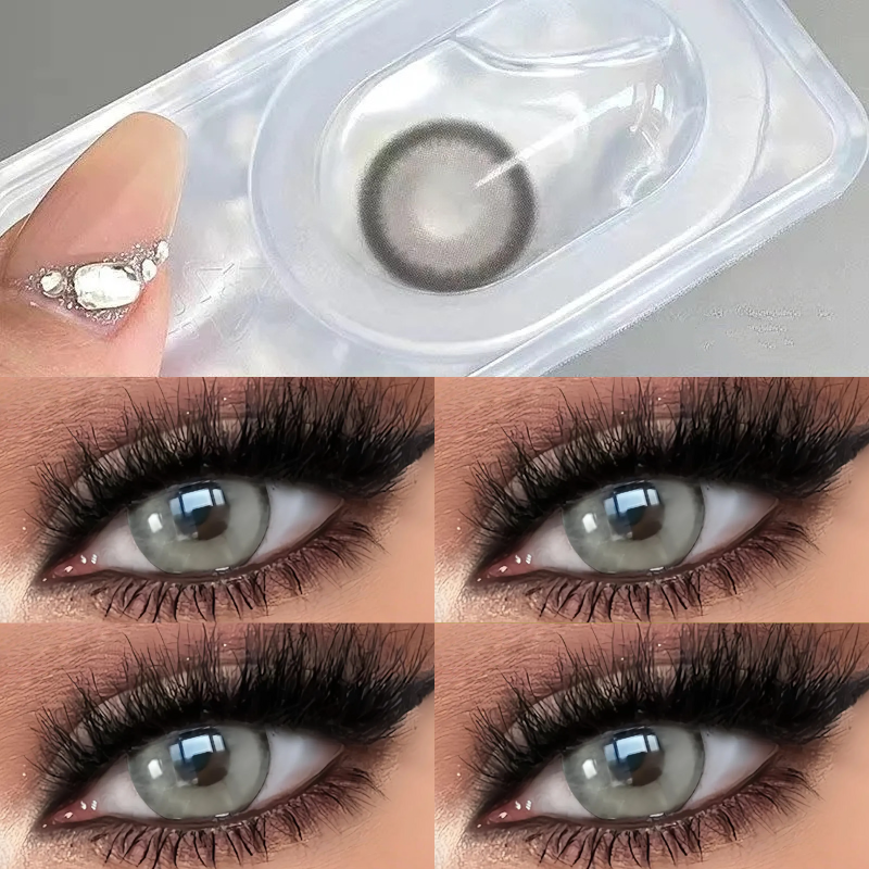 Beige Gray Contact Lenses | Yearly