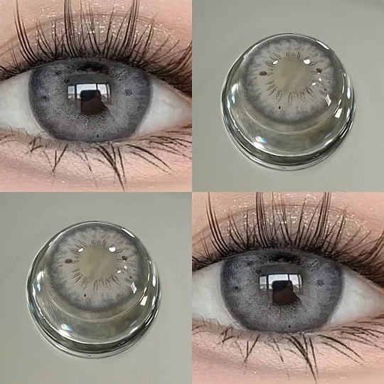 Black Spot Iris Gray Contact Lenses(12 months wear)