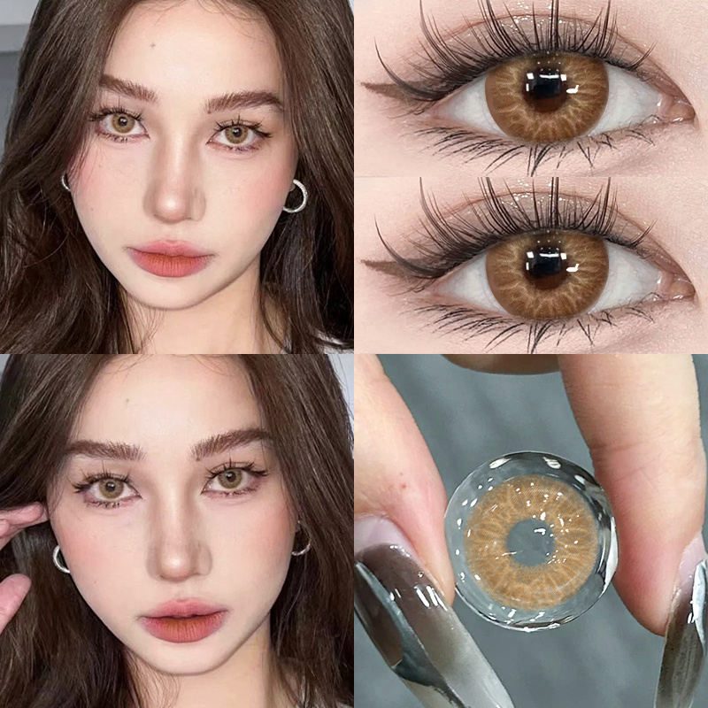 New Golden Brown Contact Lenses(6months wear)