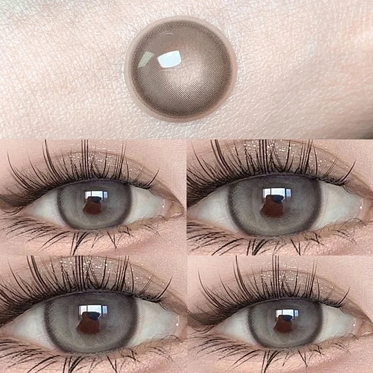Cream Gray Contact Lenses(6 months wear)