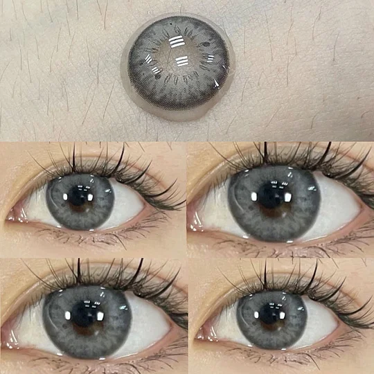 Black Spot Iris Gray Contact Lenses(12 months wear)