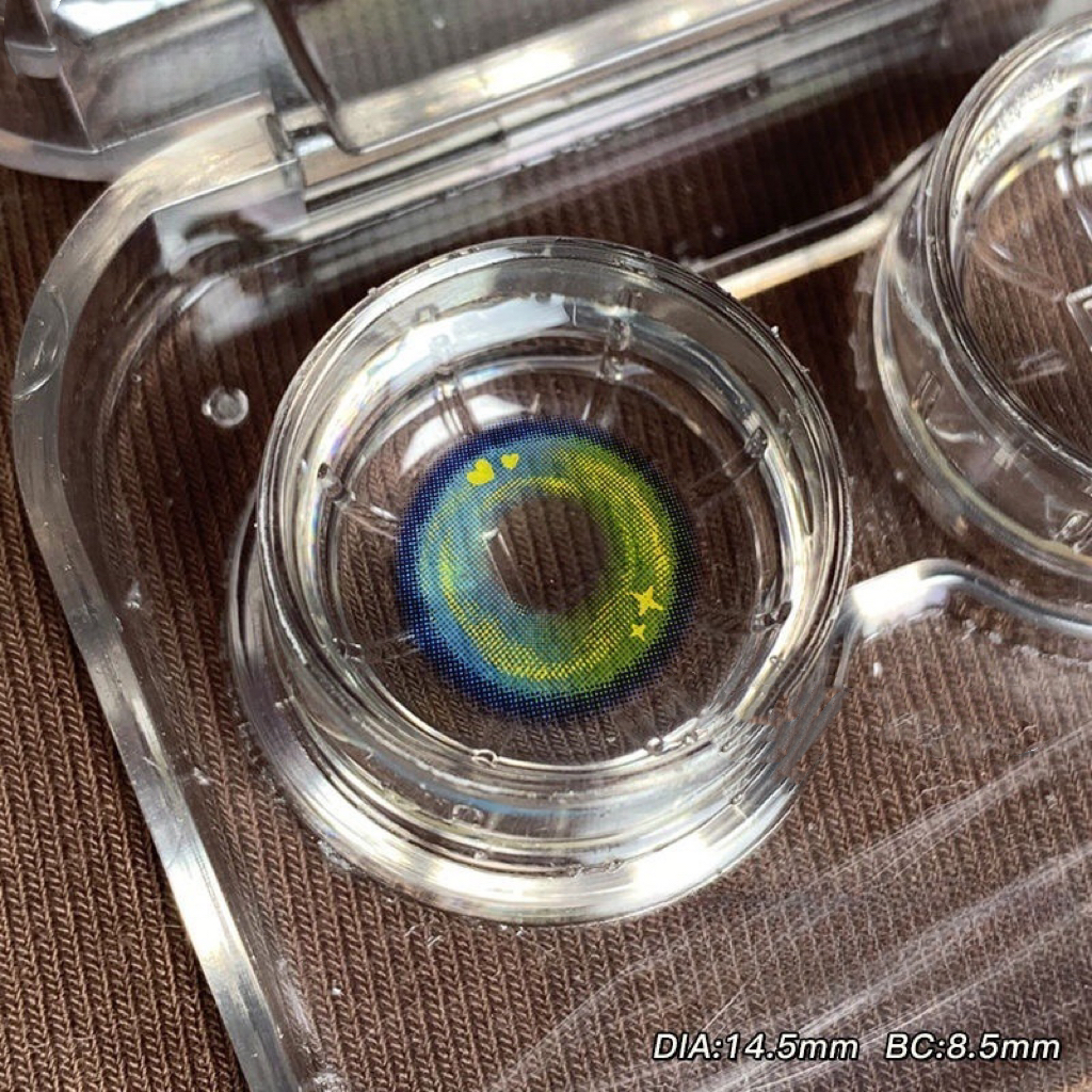 Cosmic Blue Green Contact Lenses(12 months wear)