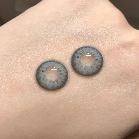 Black Spot Iris Gray Contact Lenses(12 months wear)