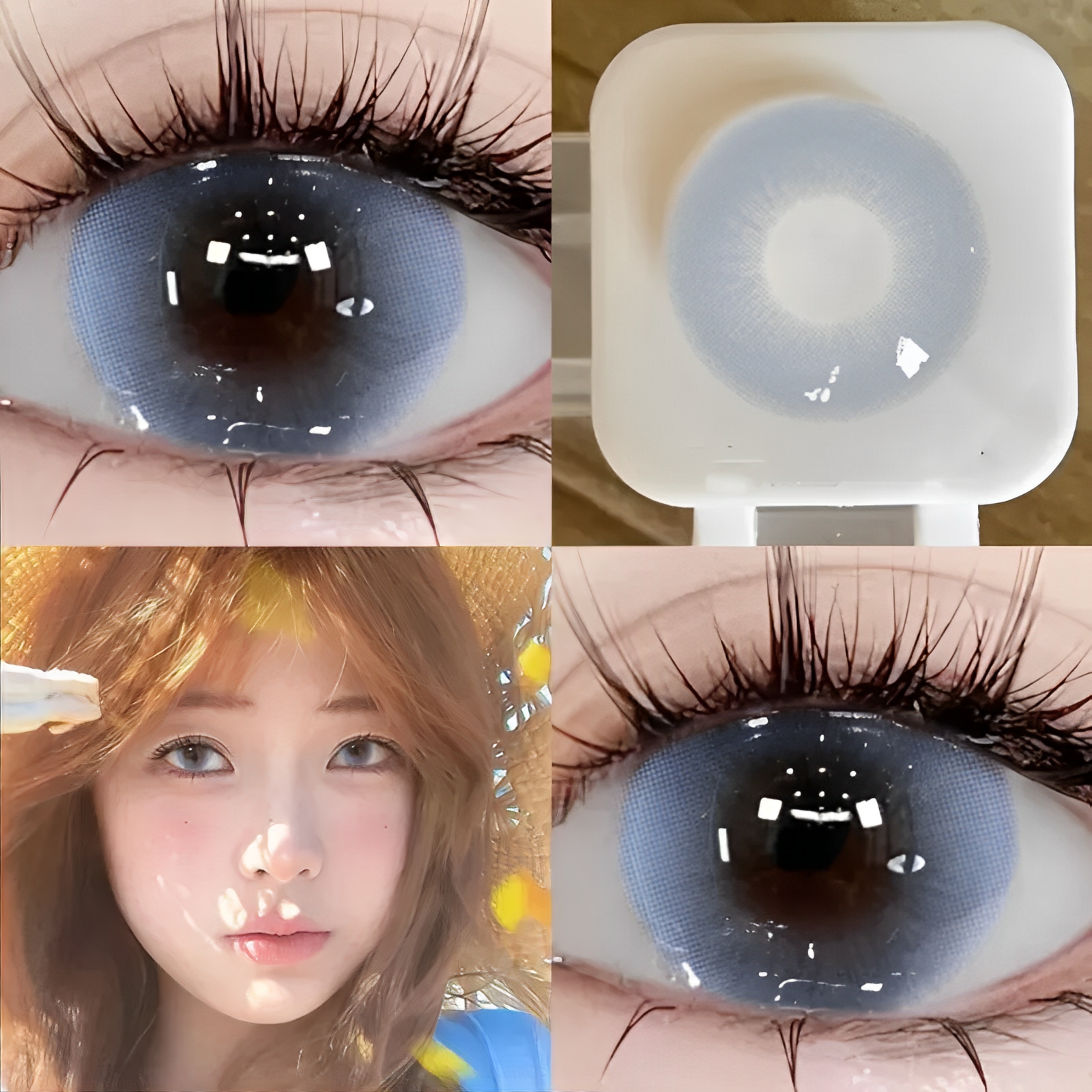 Zero Degree Carbonated Blue 14.2mm Contact Lenses(6months wear)