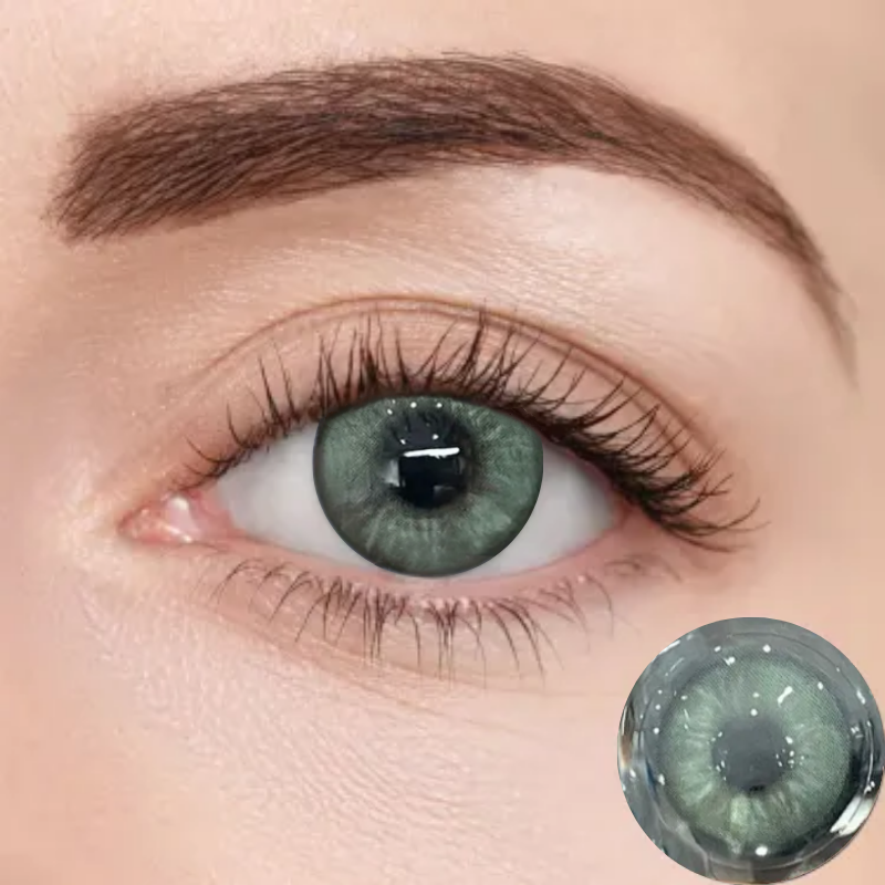 Cyan Gray Contact Lenses  | Yearly