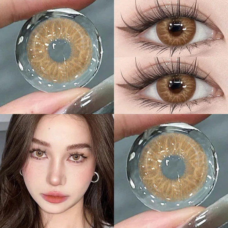 New Golden Brown Contact Lenses(6months wear)