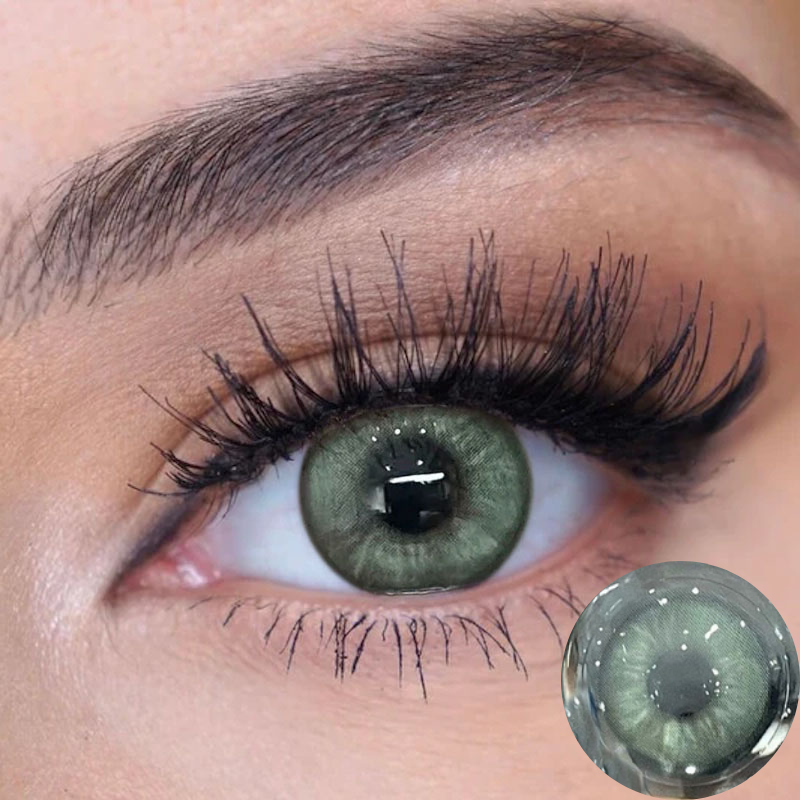 Cyan Gray Contact Lenses(12 months wear)
