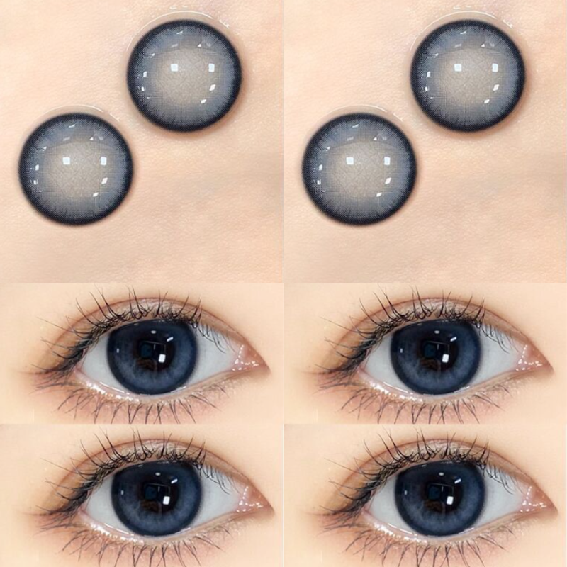 Matte Milk Jelly Blue Contact Lenses(6 months wear)
