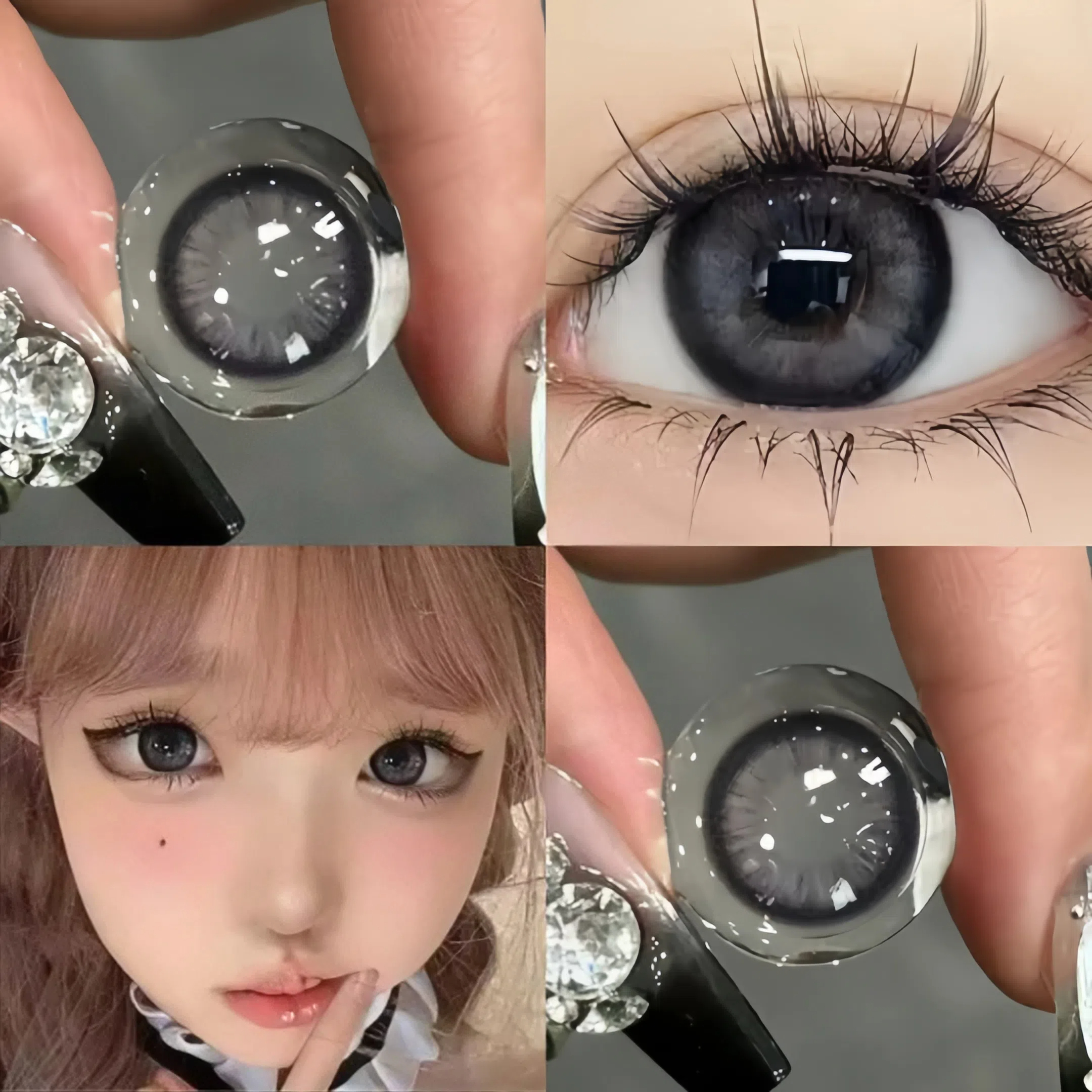 Crushed Ice Beads Contact Lenses | Yearly