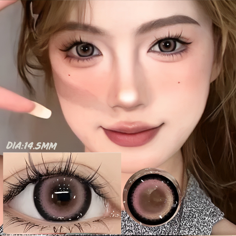 Black Pink Contact Lenses(6 months wear)