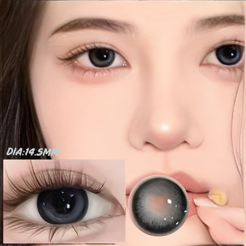 Sea Gray Soda Blue Contact Lenses(6months wear)