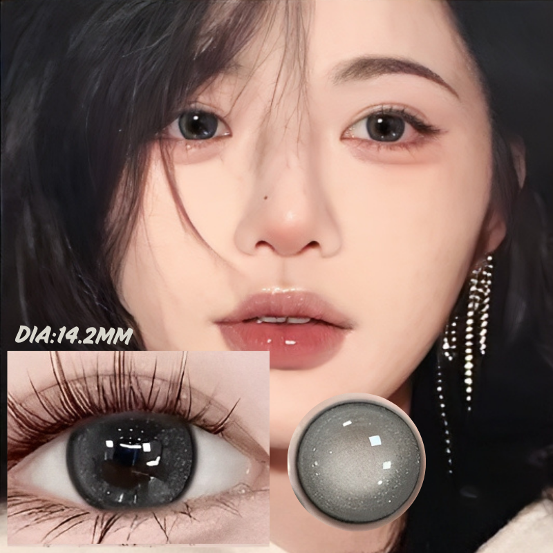 High Gloss Soft Candy Gray Contact Lenses(6 months wear)