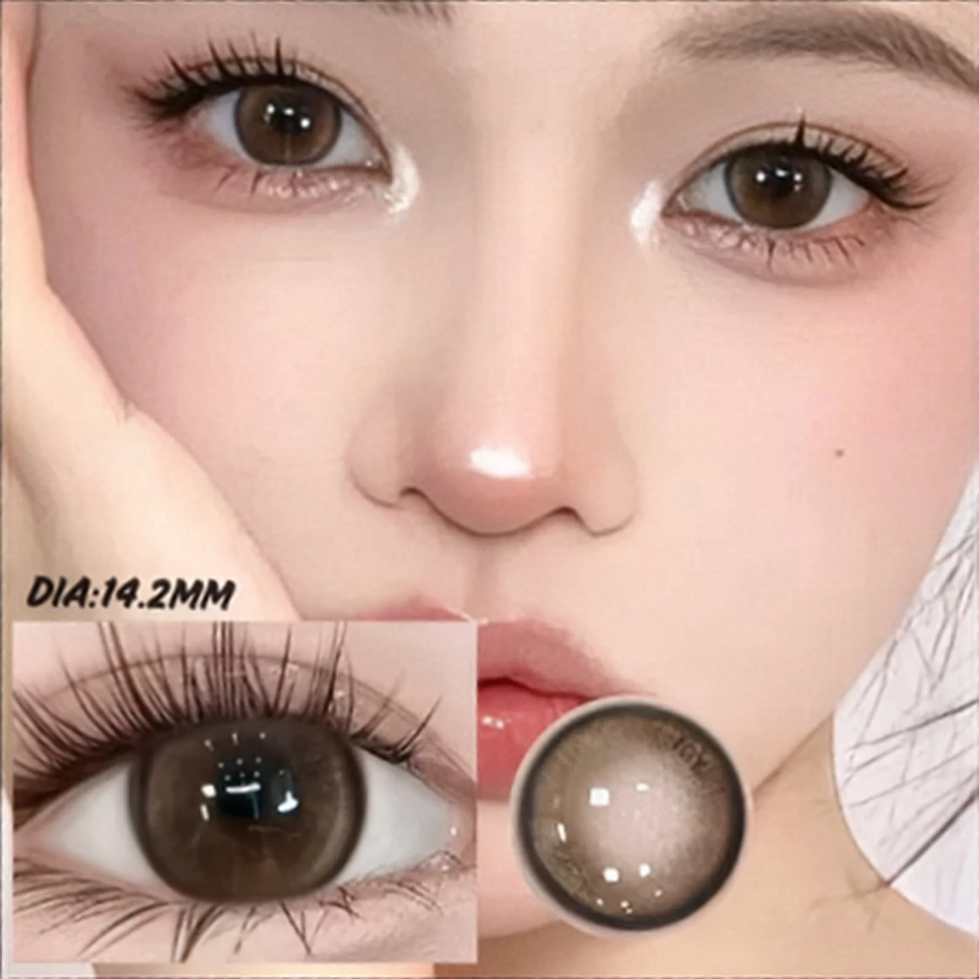 Amber Brown Contact Lenses | Daily, 5 pcs